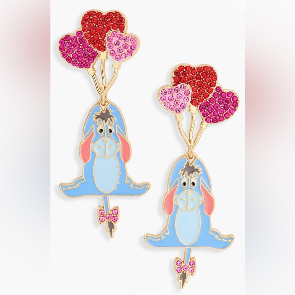 Disney X Baublebar Eeyore Holding Balloons Drop Dangle Earrings